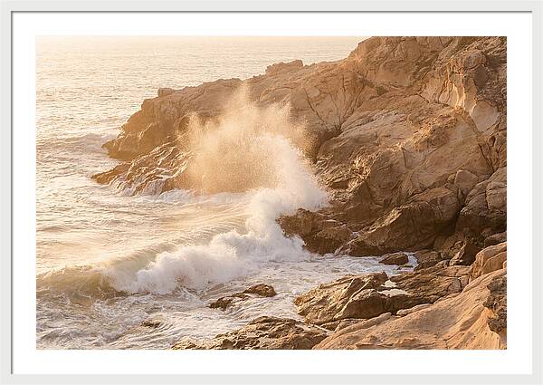 Crashing Waves At Sunset