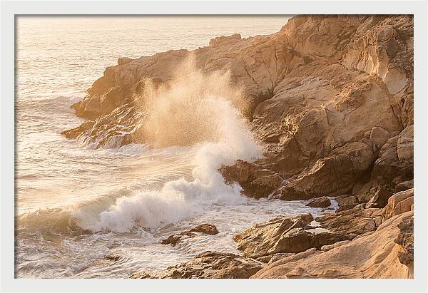 Crashing Waves At Sunset