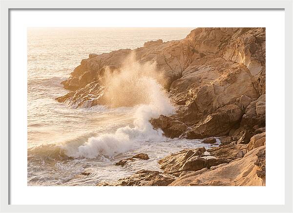 Crashing Waves At Sunset