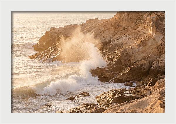 Crashing Waves At Sunset