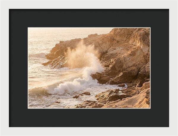 Crashing Waves At Sunset