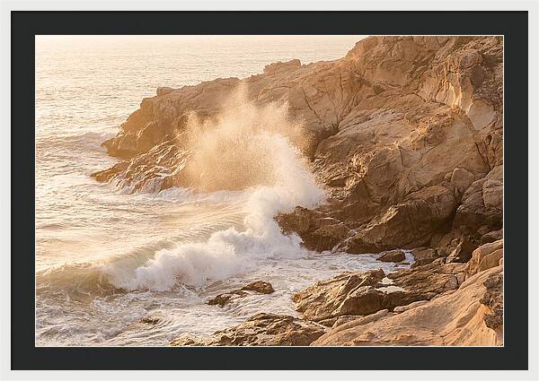 Crashing Waves At Sunset
