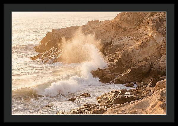 Crashing Waves At Sunset