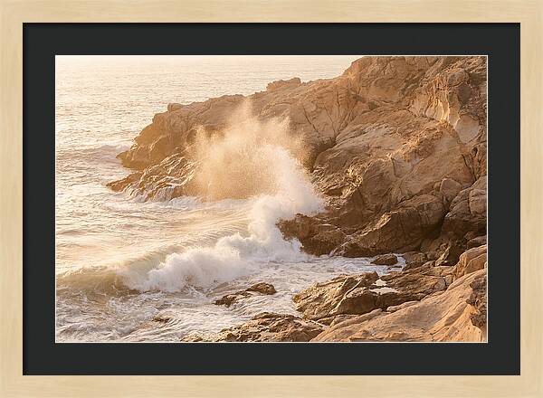 Crashing Waves At Sunset
