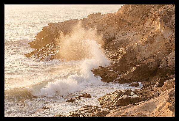 Crashing Waves At Sunset