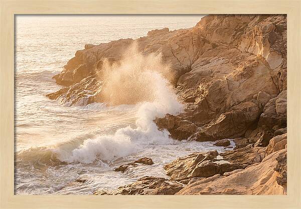 Crashing Waves At Sunset