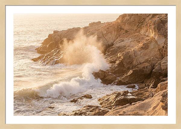 Crashing Waves At Sunset