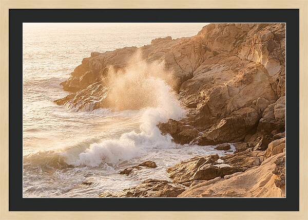 Crashing Waves At Sunset