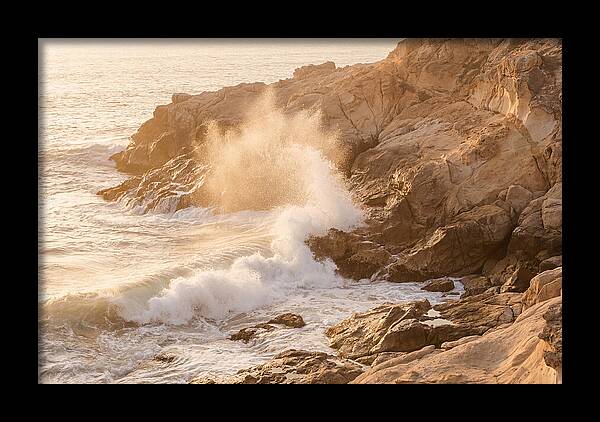 Crashing Waves At Sunset