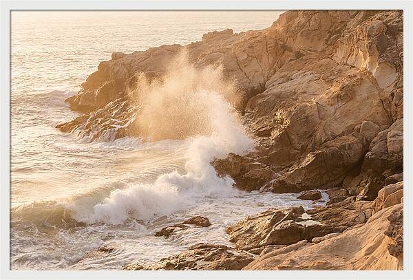 Crashing Waves At Sunset