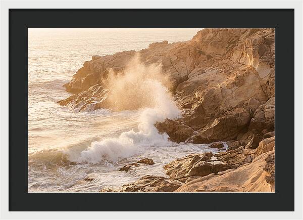 Crashing Waves At Sunset