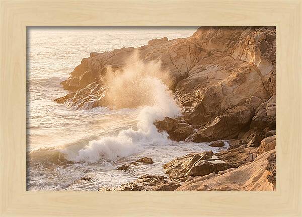 Crashing Waves At Sunset