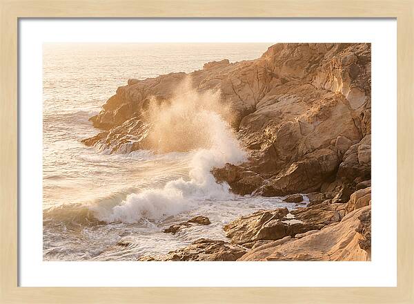 Crashing Waves At Sunset