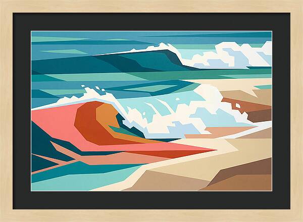 Crashing Waves In Color