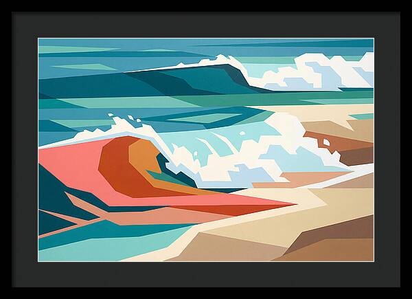 Crashing Waves In Color