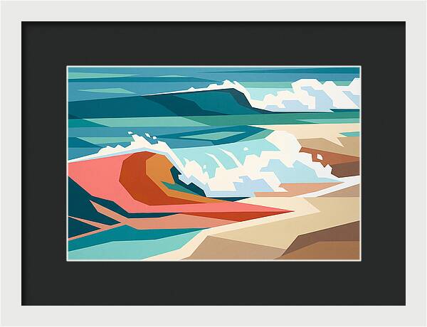 Crashing Waves In Color