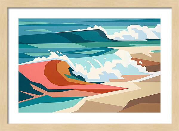 Crashing Waves In Color