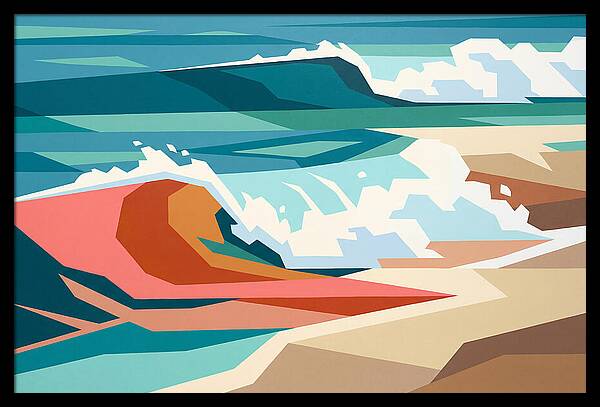 Crashing Waves In Color