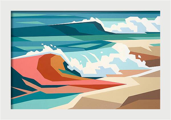 Crashing Waves In Color
