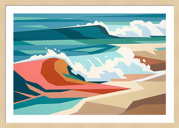 Crashing Waves In Color