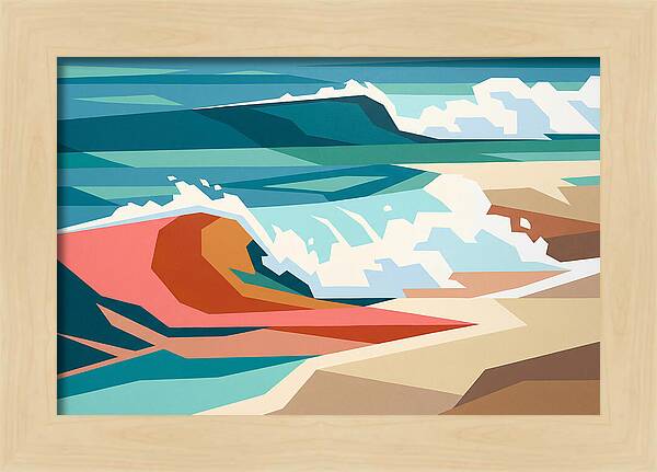 Crashing Waves In Color