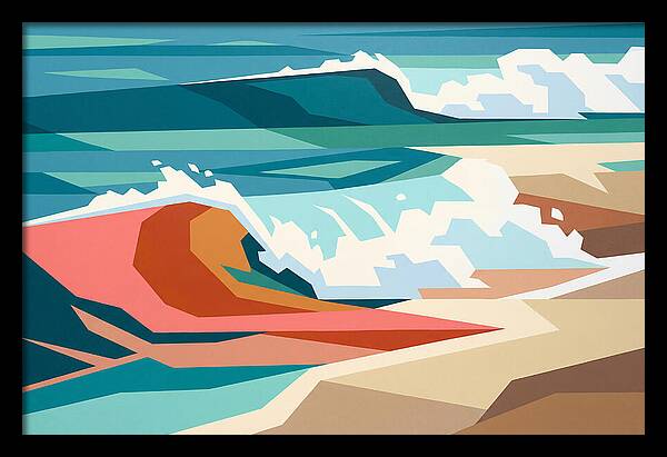 Crashing Waves In Color