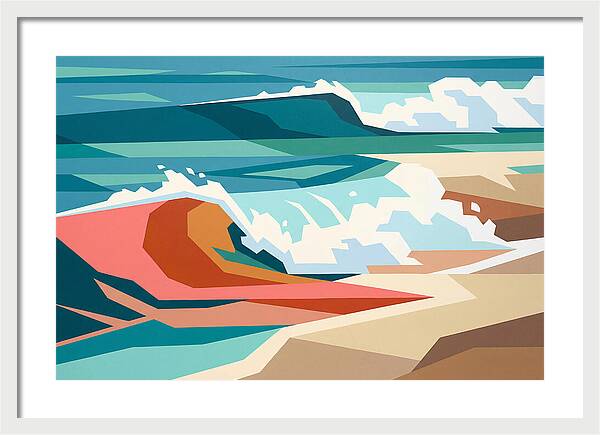 Crashing Waves In Color