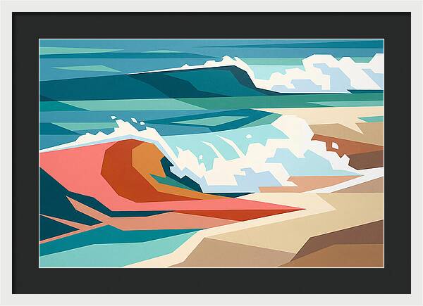 Crashing Waves In Color