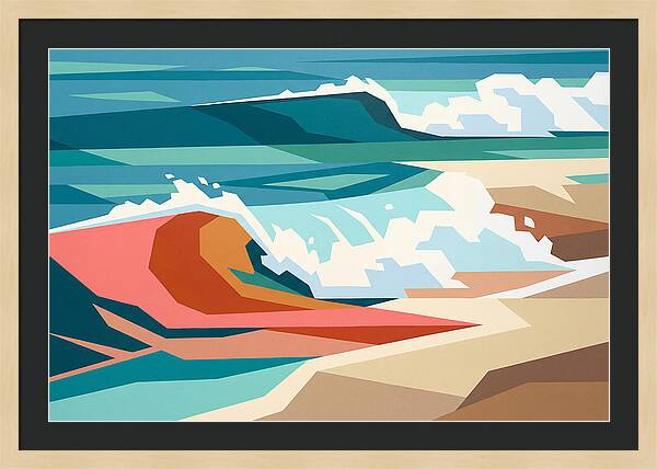 Crashing Waves In Color