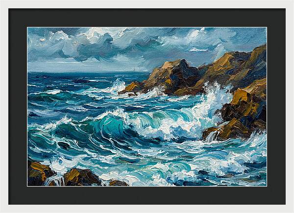 Crashing Waves Of The Mediterranean