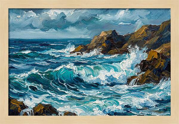 Crashing Waves Of The Mediterranean