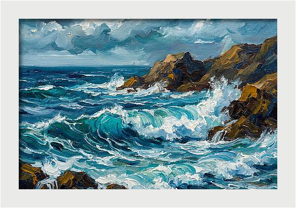Crashing Waves Of The Mediterranean