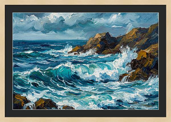 Crashing Waves Of The Mediterranean