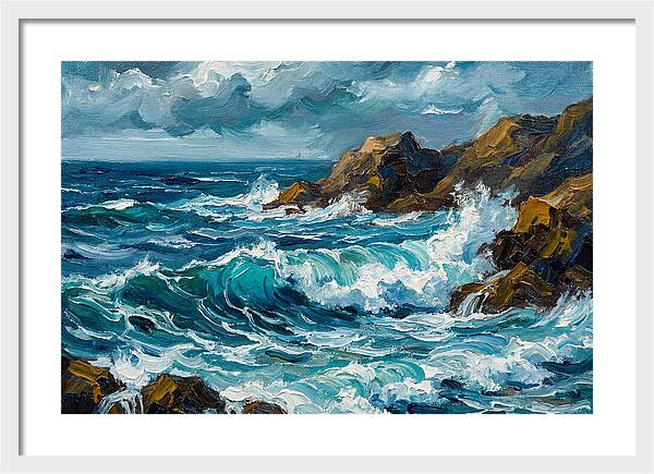 Crashing Waves Of The Mediterranean