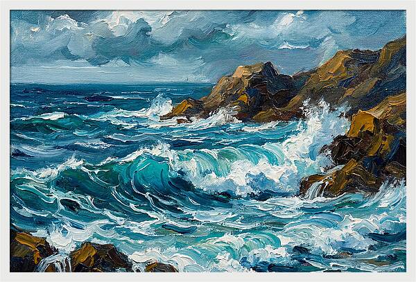 Crashing Waves Of The Mediterranean