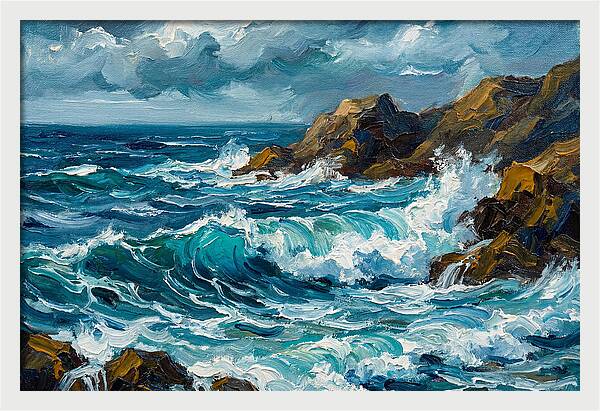 Crashing Waves Of The Mediterranean