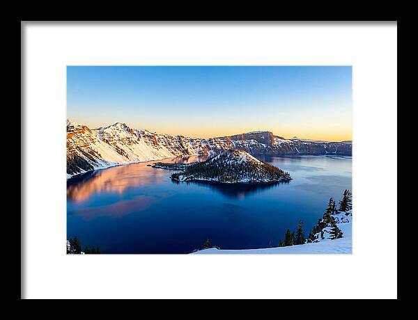 Crater Lake Serenity At Dawn