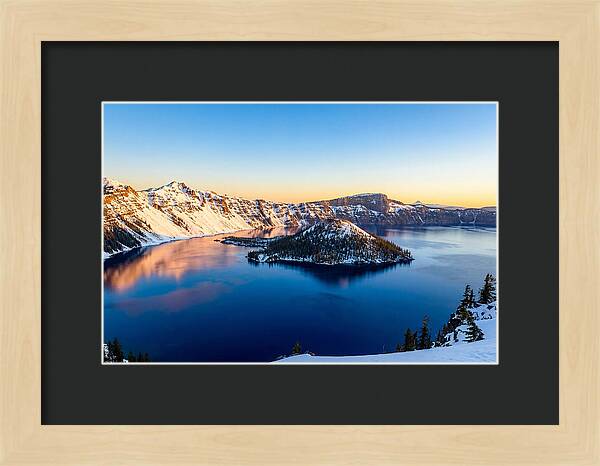 Crater Lake Serenity At Dawn