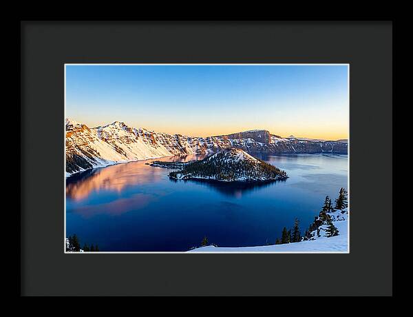 Crater Lake Serenity At Dawn