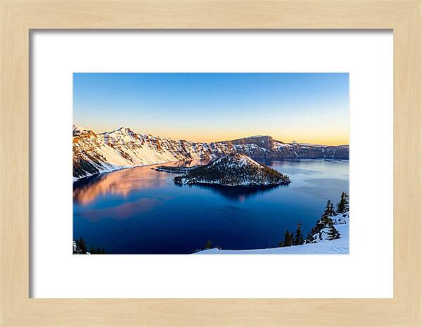 Crater Lake Serenity At Dawn