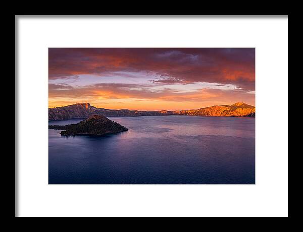 Crater Lake Sunset Serenity