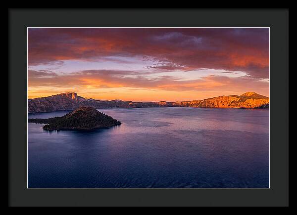 Crater Lake Sunset Serenity
