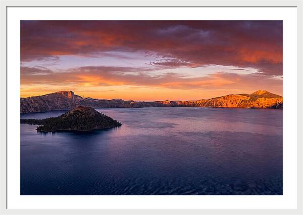 Crater Lake Sunset Serenity