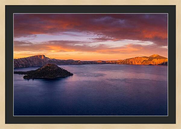 Crater Lake Sunset Serenity