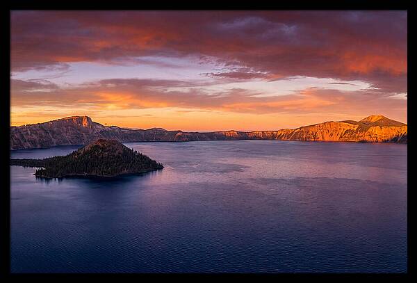 Crater Lake Sunset Serenity