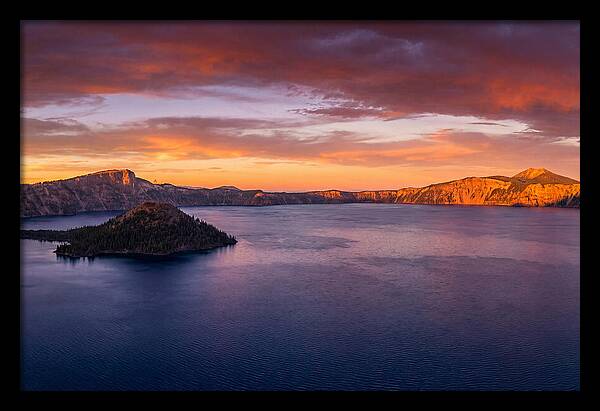 Crater Lake Sunset Serenity