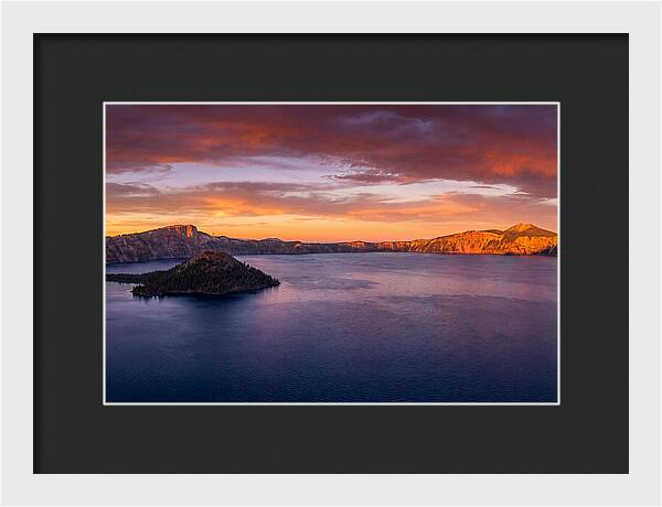 Crater Lake Sunset Serenity