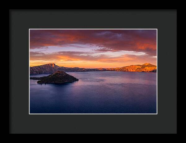 Crater Lake Sunset Serenity