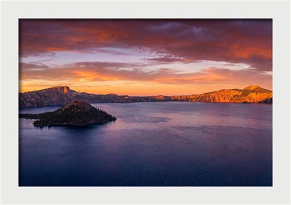 Crater Lake Sunset Serenity