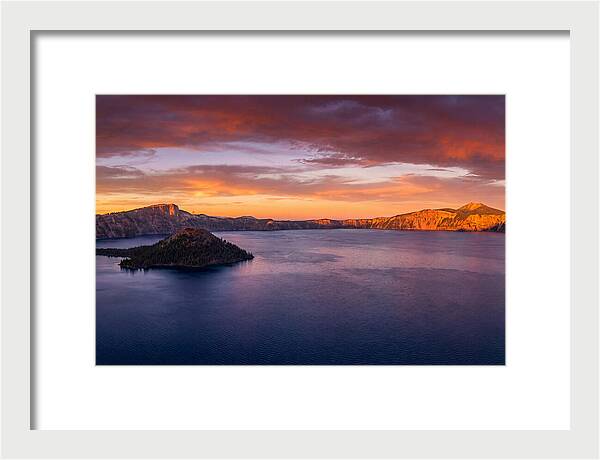 Crater Lake Sunset Serenity